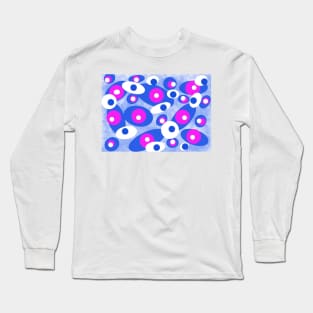 Retro Blues Long Sleeve T-Shirt